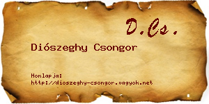 Diószeghy Csongor névjegykártya